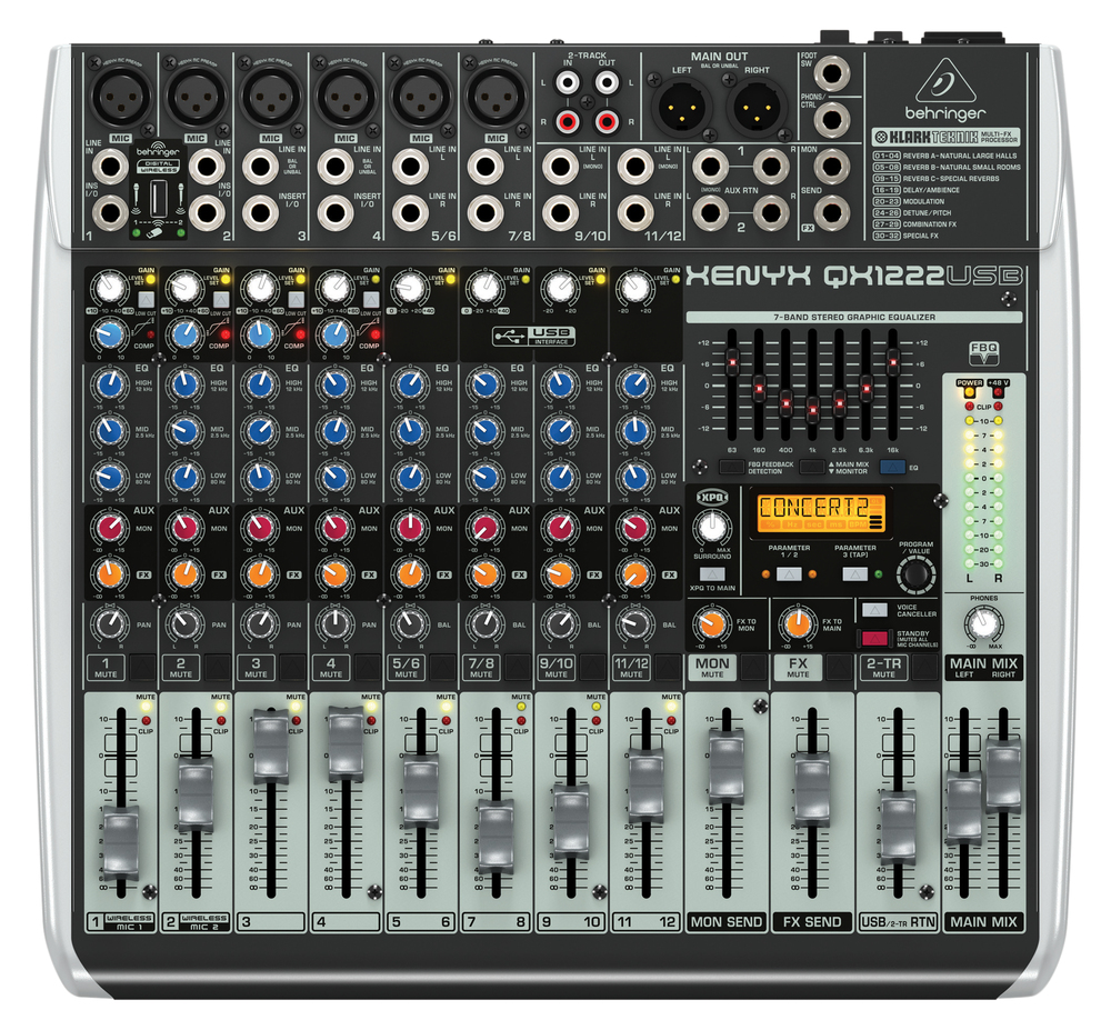 Behringer QX1222USB 8-Channel Mixer