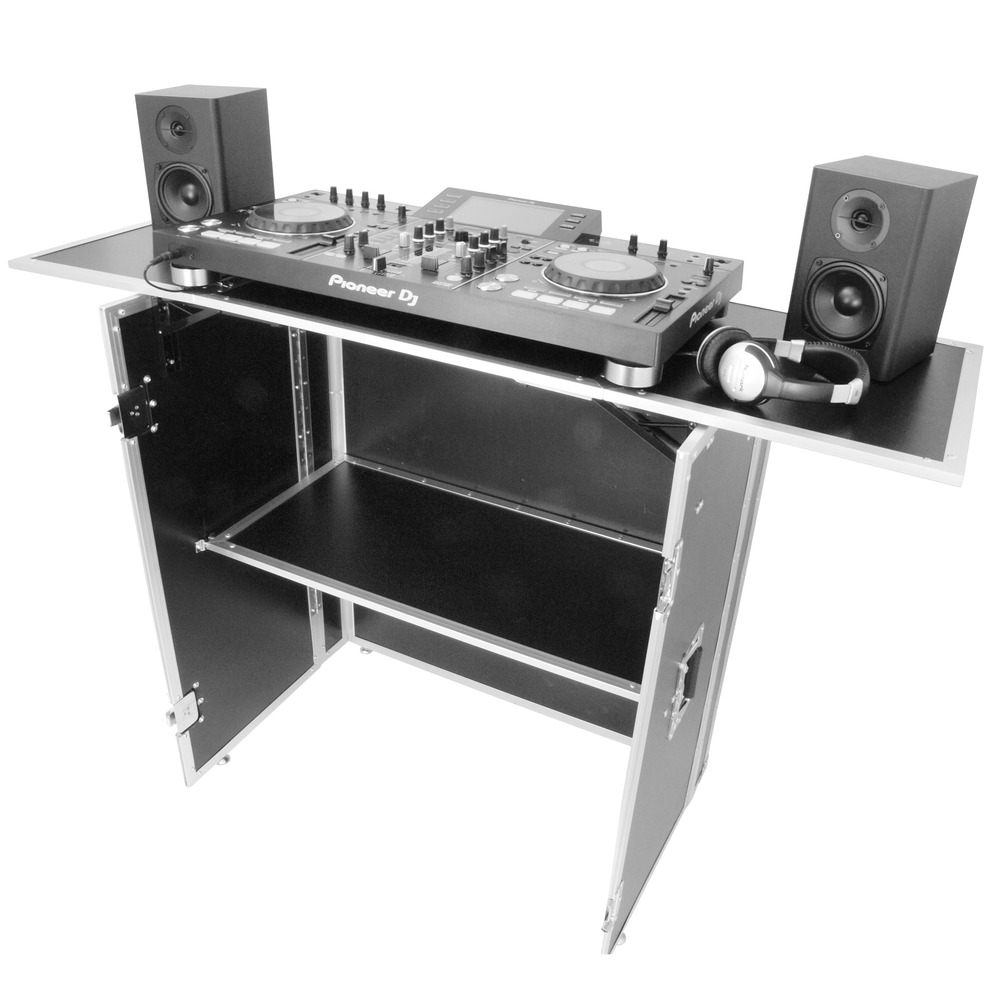Gorilla DBS PRO Folding DJ Booth Console Table Deck Stand System
