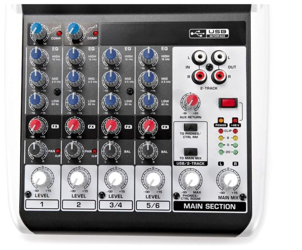 behringer xenyx q802usb premium 8-input 2-bus mixer with usb/audio interface