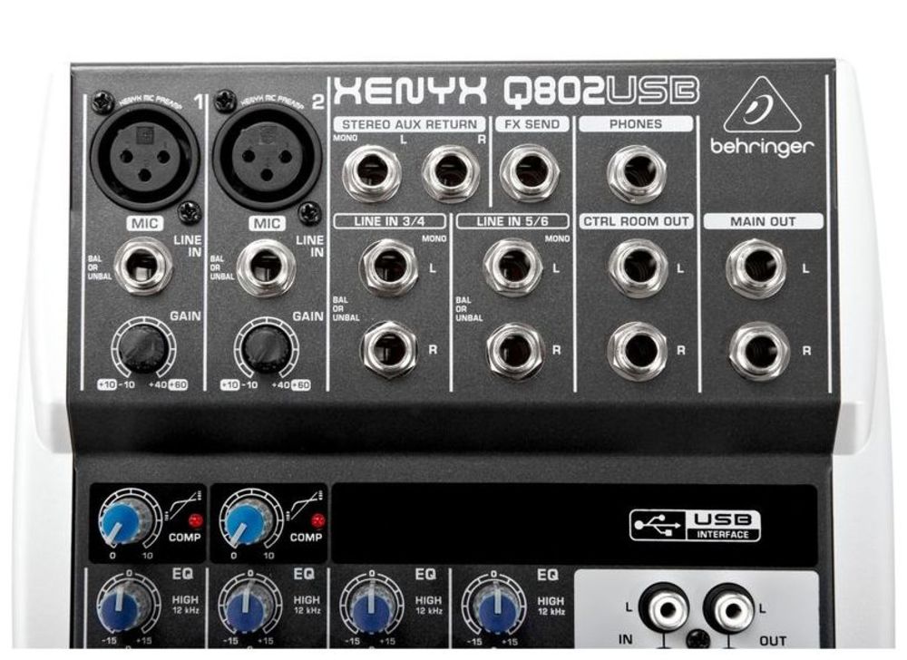 does behringer xenyx q802usb work with linux