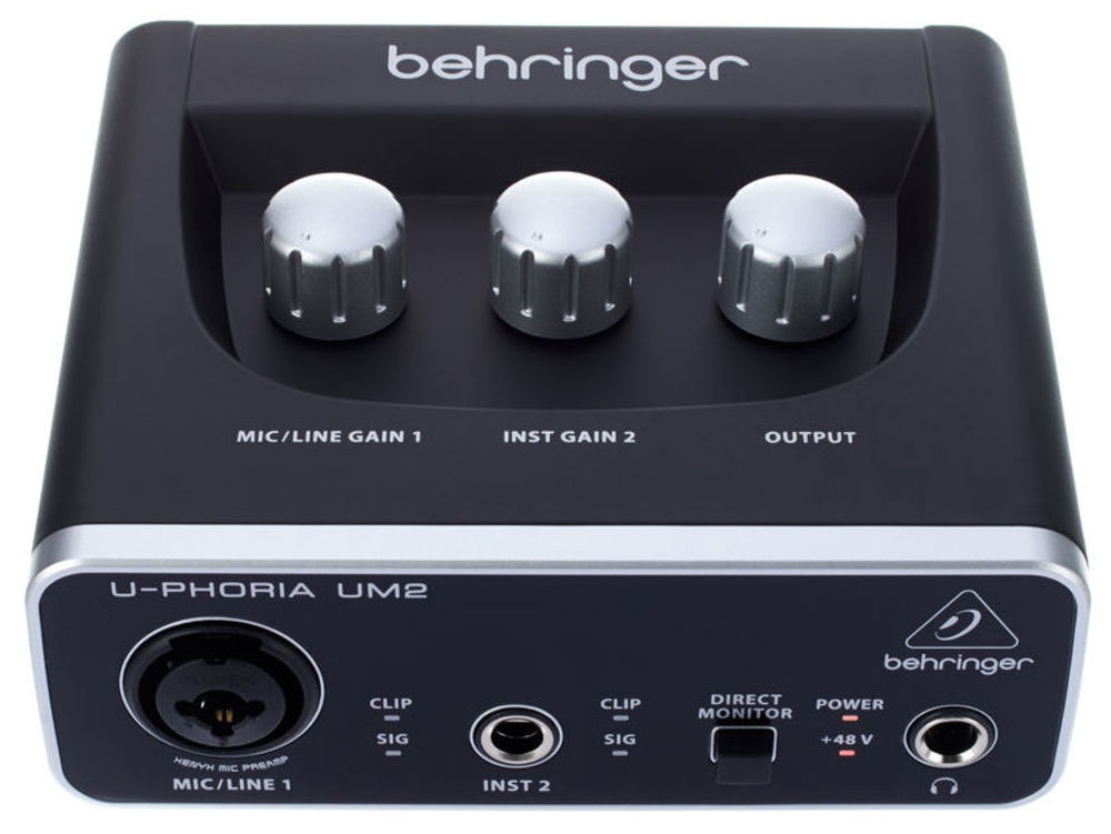 Как подключить behringer u phoria um2 к компьютеру