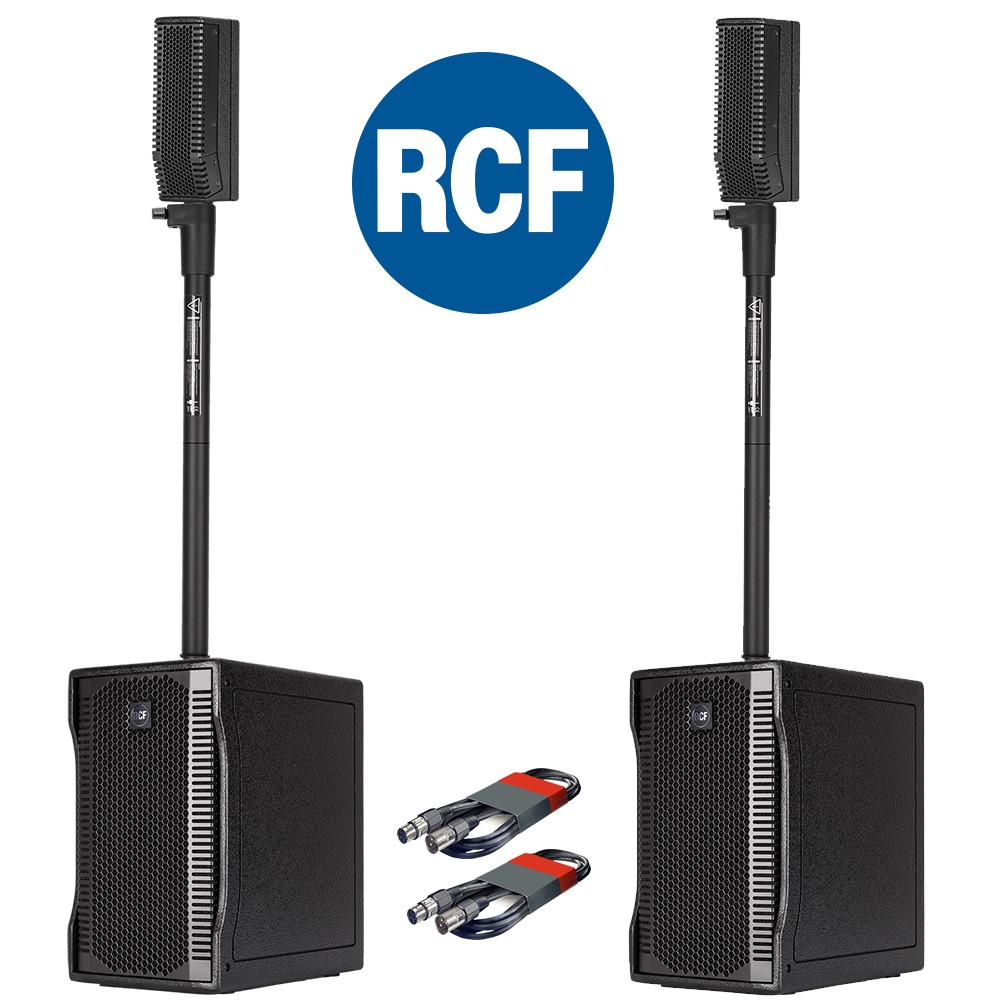 RCF Evox 5 (Pair) Speaker System with Free XLR Cables | getinthemix.com