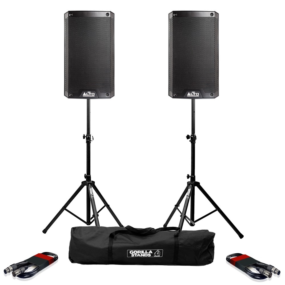 Alto TS308 (Pair) with Stands & XLR Cables | getinthemix.com