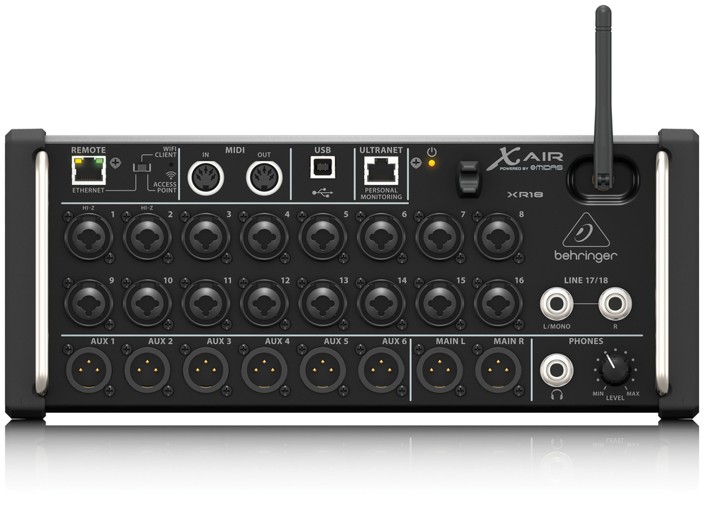 behringer xr16 play mp3