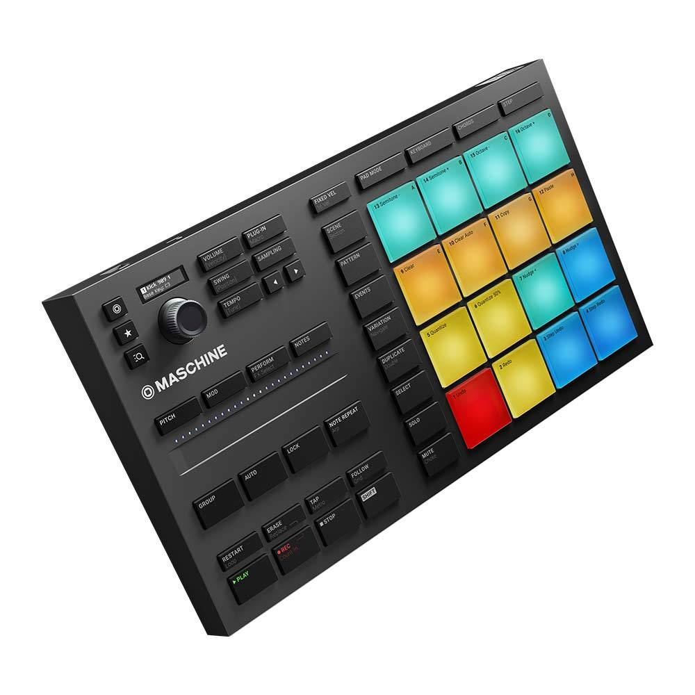 Native Instruments MASCHINE MIKRO MK3 Drum Controller and Production System for Windows and Mac Bundle with Blucoil USB Type-A Mini Hub with 4 USB Ports and 3-FT USB 2.0 Type-A Extension Cable