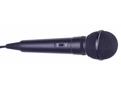 Mr Entertainer Plastic Karaoke Microphone Black