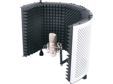 SoundLab Studio Microphone Reflexion Screen White