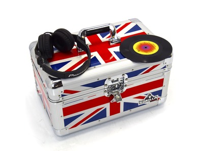 Gorilla DJ 200pcs 7" Singles Vinyl Storage Case (Union Jack)