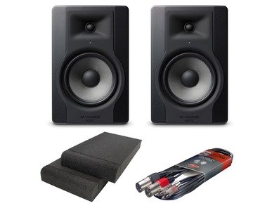 M-Audio BX8 D3 Monitors with Isolation Pads & Cable