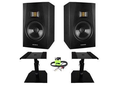Adam Audio T7V with GSM-50 Stands & Cable Package