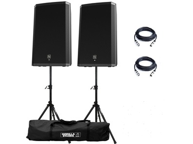 Electro-Voice ZLX15P Speakers & Stands Package