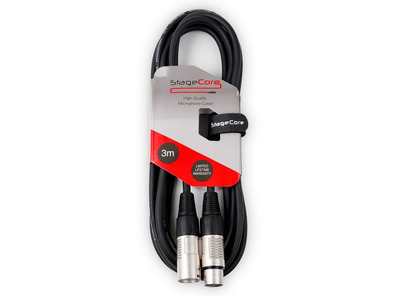 Stagecore XLR Male to XLR Female 3M Cable