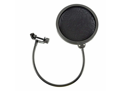 SoundLAB Black Pop Shield with Adjustable Clip