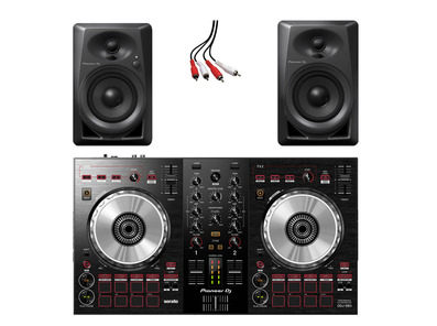 Pioneer DJ DDJ-SB3 & Pioneer DJ DM-40 Monitors
