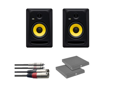 KRK RP7 Classic (Pair) w/ Isolation Pads + Cable