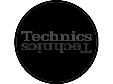 Technics Slipmat Duplex 7 Grey Mirror On Black 