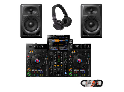Pioneer DJ XDJ-RX3 + DM-40 Monitors w/ Headphones & Cable
