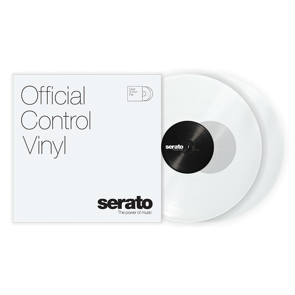 Serato 12 inch Control Vinyl Standard Colours (Pair) Clear