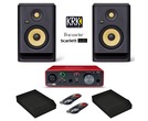 Focusrite Scarlett Solo (3rd Gen) + KRK Rokit RP5 G4 with Pads & Cables
