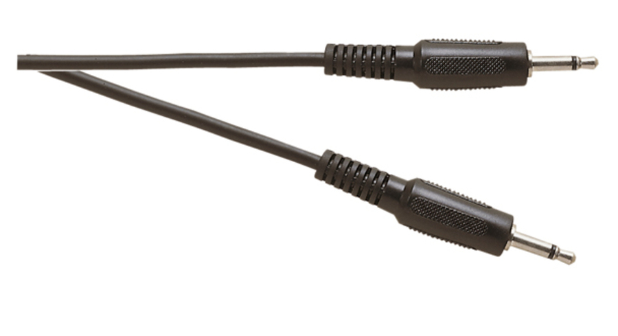 Standard 3.5 mm Mono Jack Plug to 3.5 mm Mono Jack Plug Lead