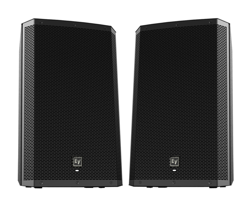 Electro-Voice ZLX12P Speakers & Stands Package