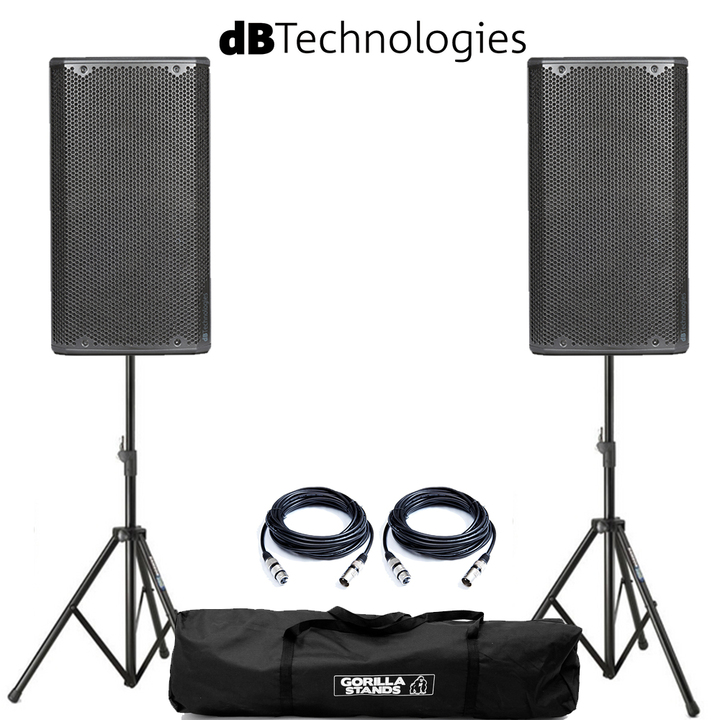 dB Technologies Opera 12 Pair with Stands & Cables