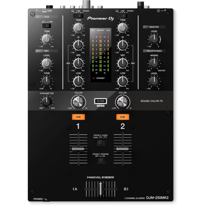 Pioneer DJ PLX-500 White & DJM-250MK2 Mixer Package