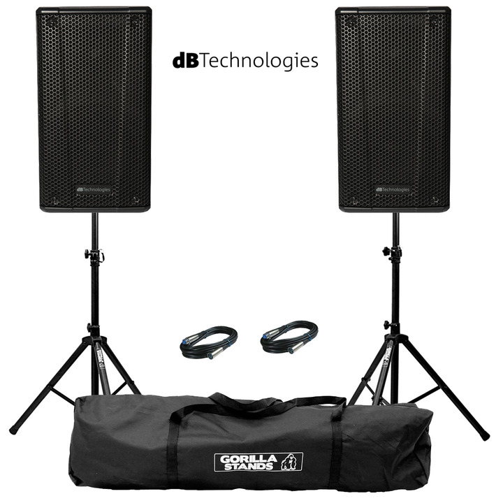 db Technologies B-Hype 12 (Pair) with Stands & Cables