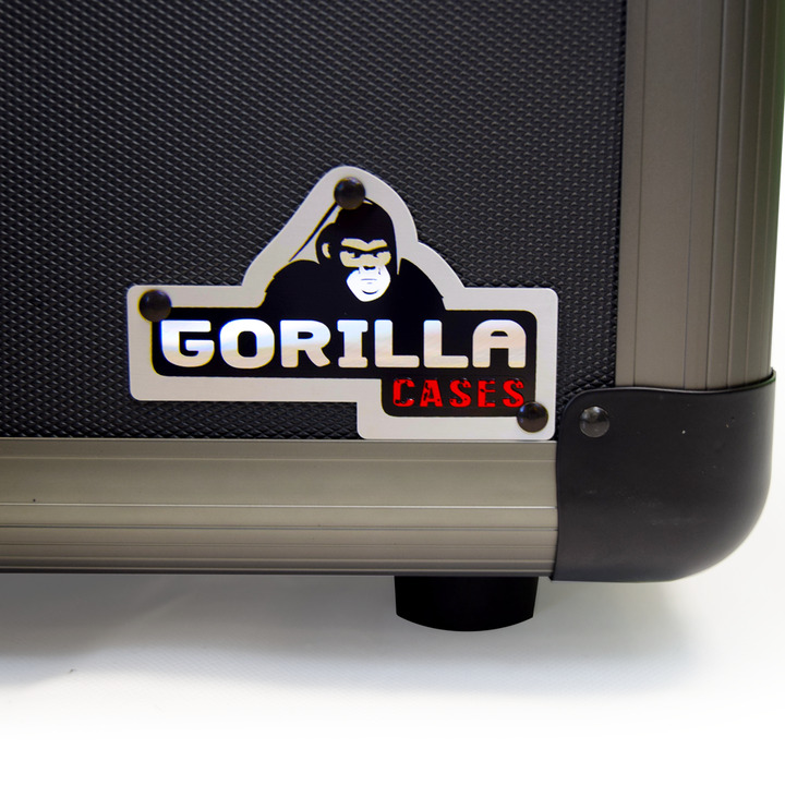 Gorilla 12" LP Vinyl Record Storage Case Holds 60 (Titanium)