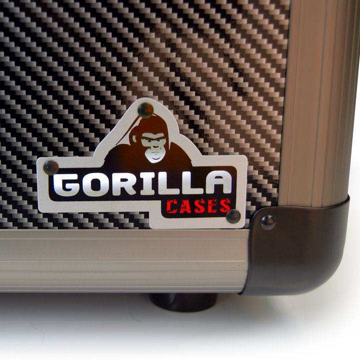 Gorilla 12" Vinyl Record Storage Case (Carbon) Holds 60