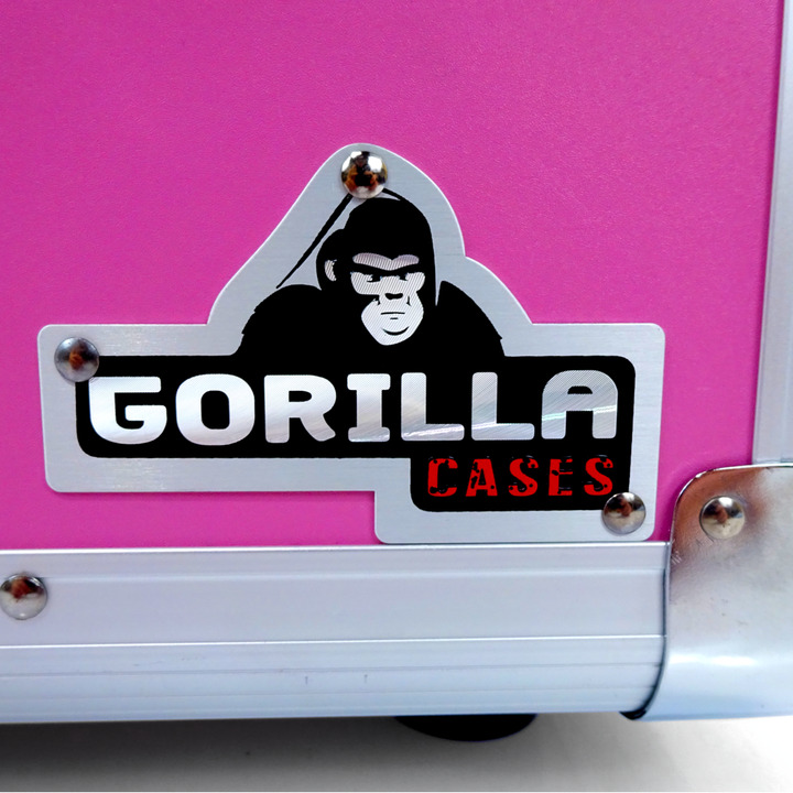 Gorilla Vinyl 12" LP Record Storage Case Holds 100 (Pink)