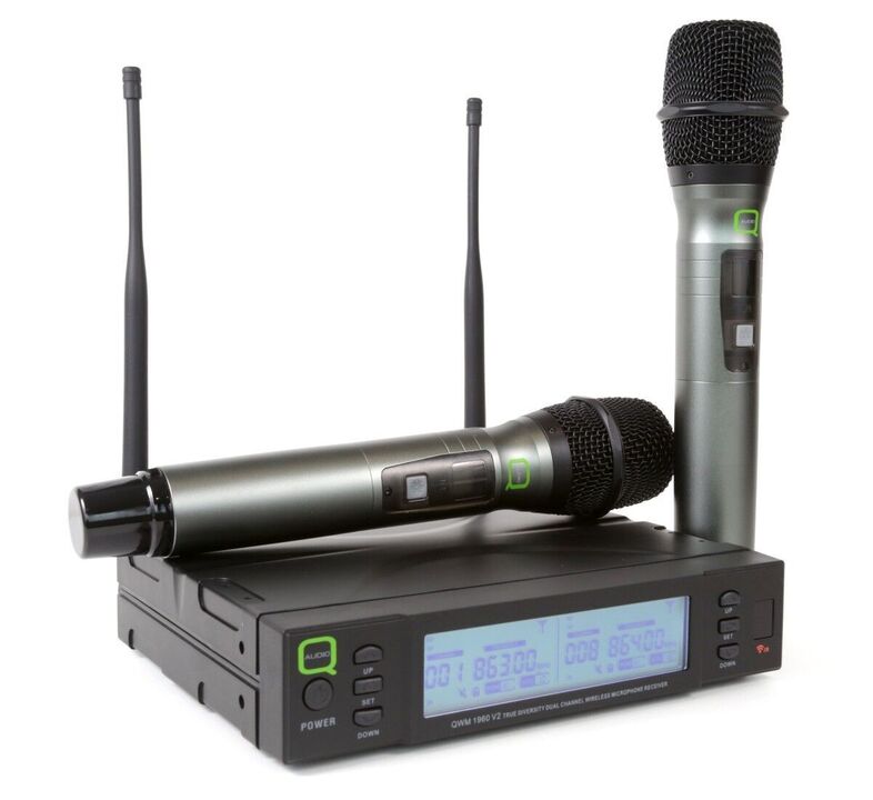 Q-Audio QWM 1960 V2 HH Wireless Microphone System