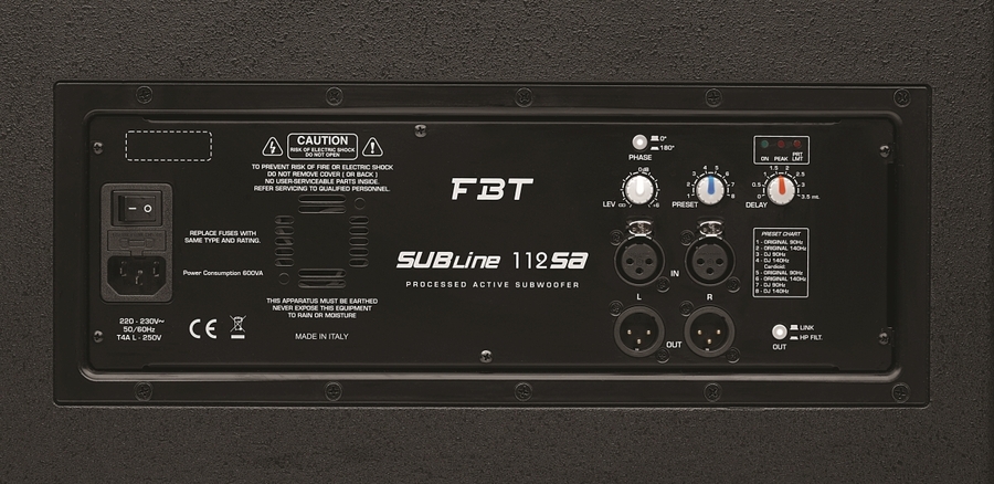 FBT Subline 112SA Subwoofer