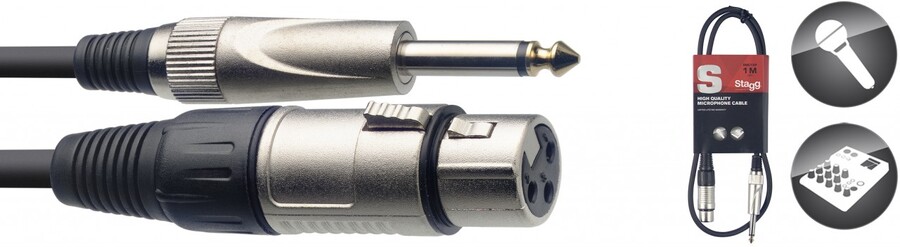 Stagg Female XLR to Mono Jack Cable