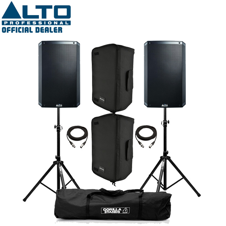 Alto TS315 (Pair) with Stands, Speaker Covers & Cables