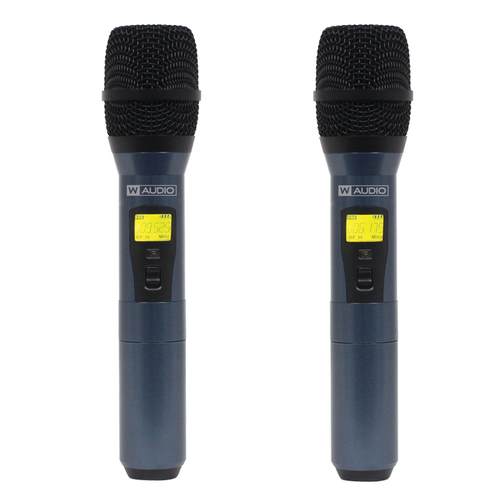 W Audio DQM 600H Quad Handheld UHF Radio Microphone System