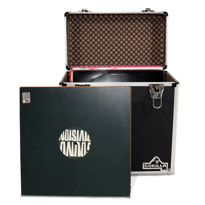 Gorilla LP50 12" Vinyl Storage Box Case (Black)