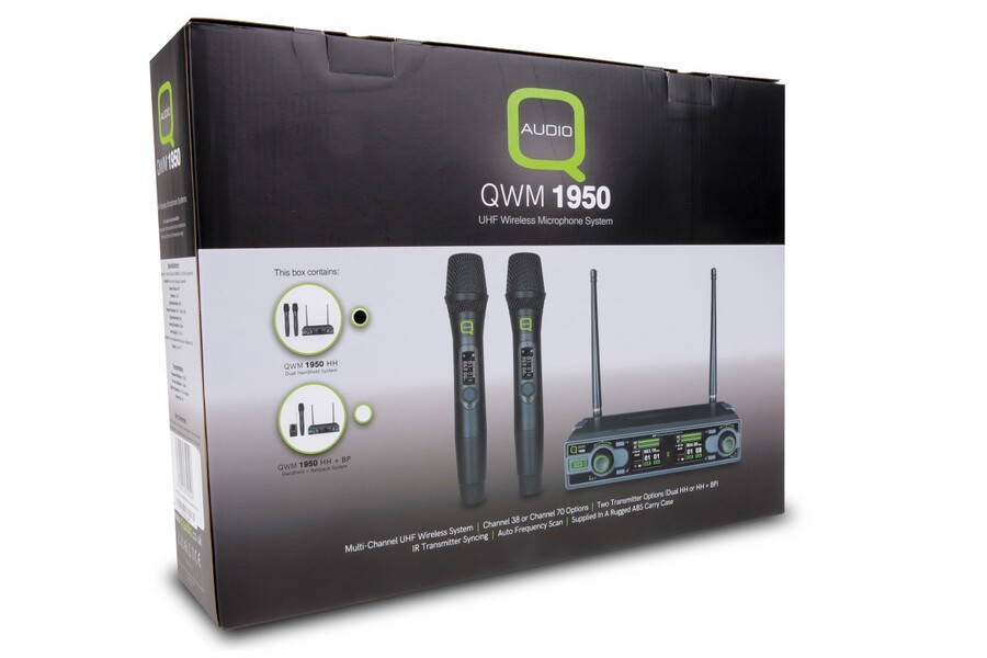 Q-Audio QWM 1950 HH Wireless Mic System (606 - 614MHz)