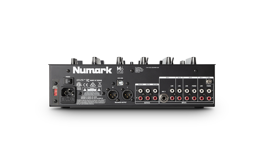 Numark M6 USB 4-Channel DJ Mixer 