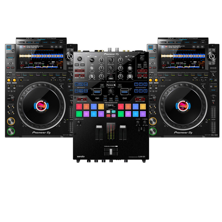 Pioneer CDJ-3000 (x2) + DJM-S9 with Cable