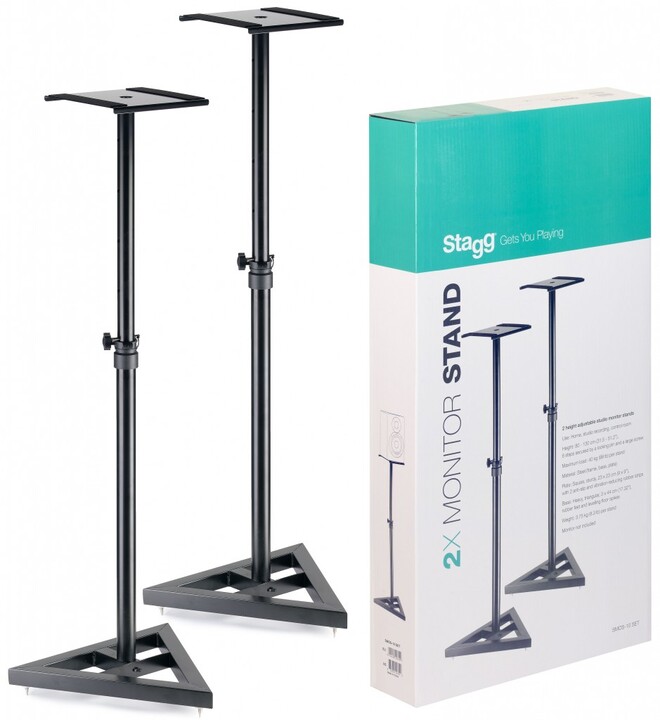 Stagg SMOS-10 Set Studio Monitor Stands (Pair)
