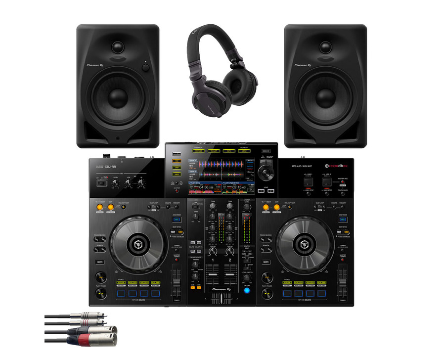 Pioneer XDJ-RR + DM-50D w/ Headphones + Cable