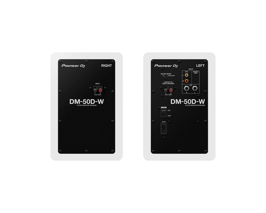 Pioneer DJ DM-50D White Desktop Monitors