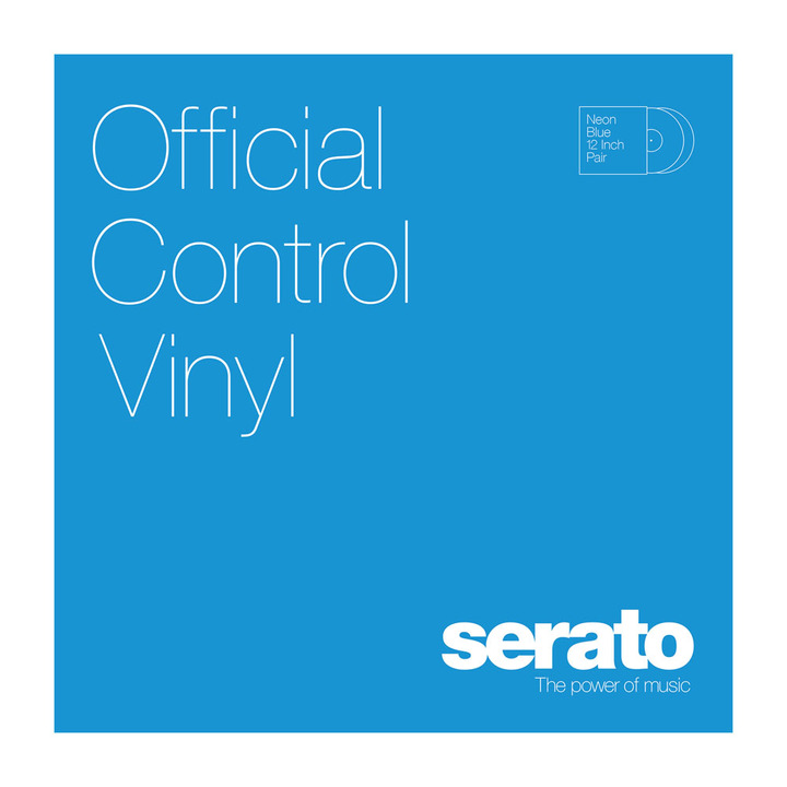 Serato 12" Serato Control Vinyl - NEON Series - BLUE