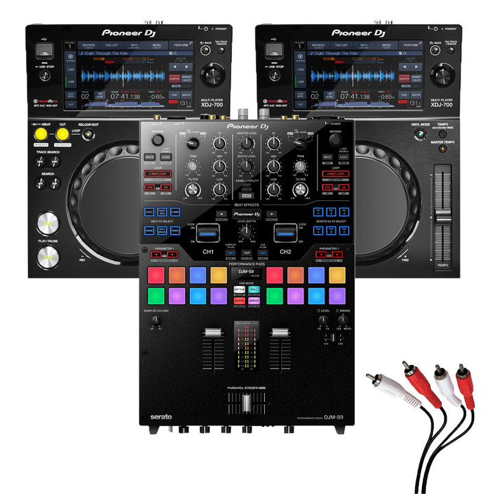 Pioneer XDJ-700 and DJM-S9 Package