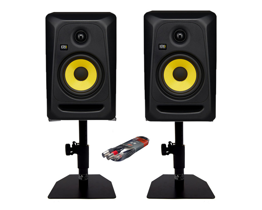 KRK RP5 Classic (Pair) w/ GSM-50 Stands + Cable