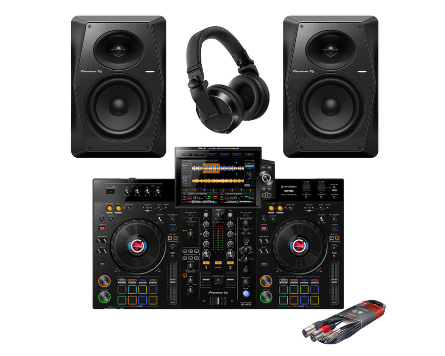 Pioneer DJ XDJ-RX3 + VM-70 Monitors w/ Headphones & Cable
