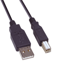 Black 2m USB Male A to MALE B USB Lead Cable