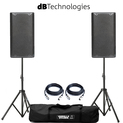 dB Technologies Opera 10 Pair with Stands & Cables