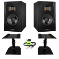 Adam Audio T5V with GSM-50 Stands & Cable Package